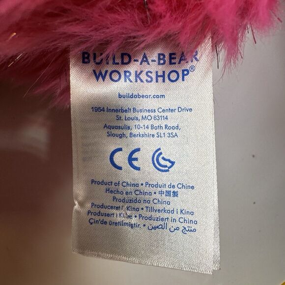 Build-A-Bear Pink Sparkle Sloth Plush 18" BABW Stuffed Animal Toy - Picture 9 of 12